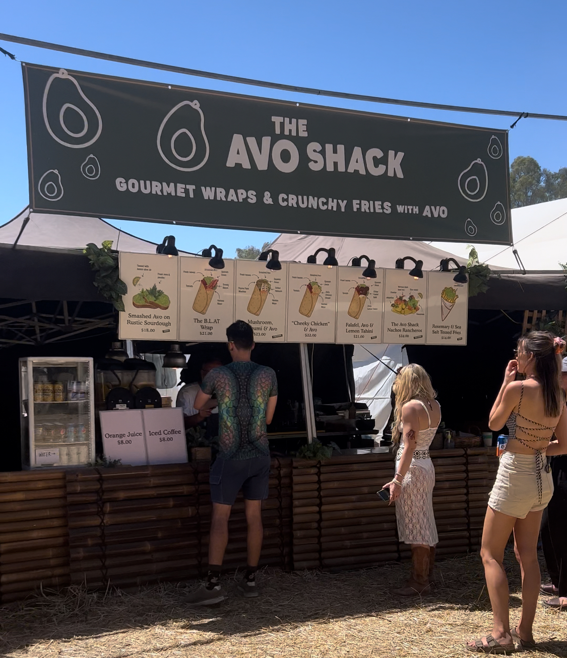 The Avo Shack at a festival event